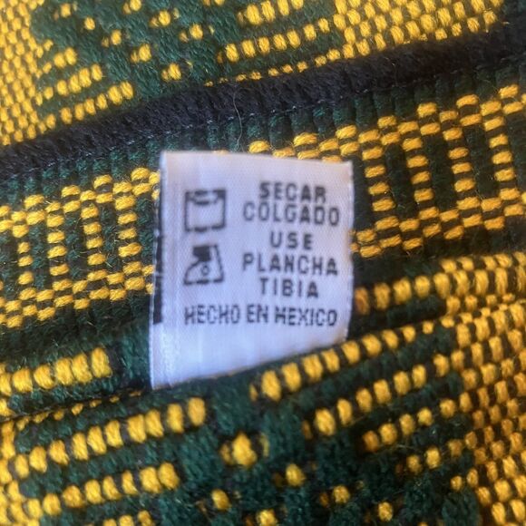 Green Bay Packers Mexican Blanket Backpack Green Gold Embroidered Football Love - Picture 7 of 10